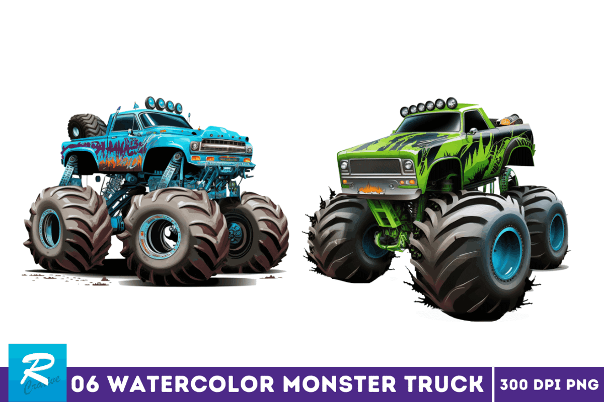 Monster Truck Sublimation Clipart, an Object Graphic by Regulrcrative (Photo 3 of 7)