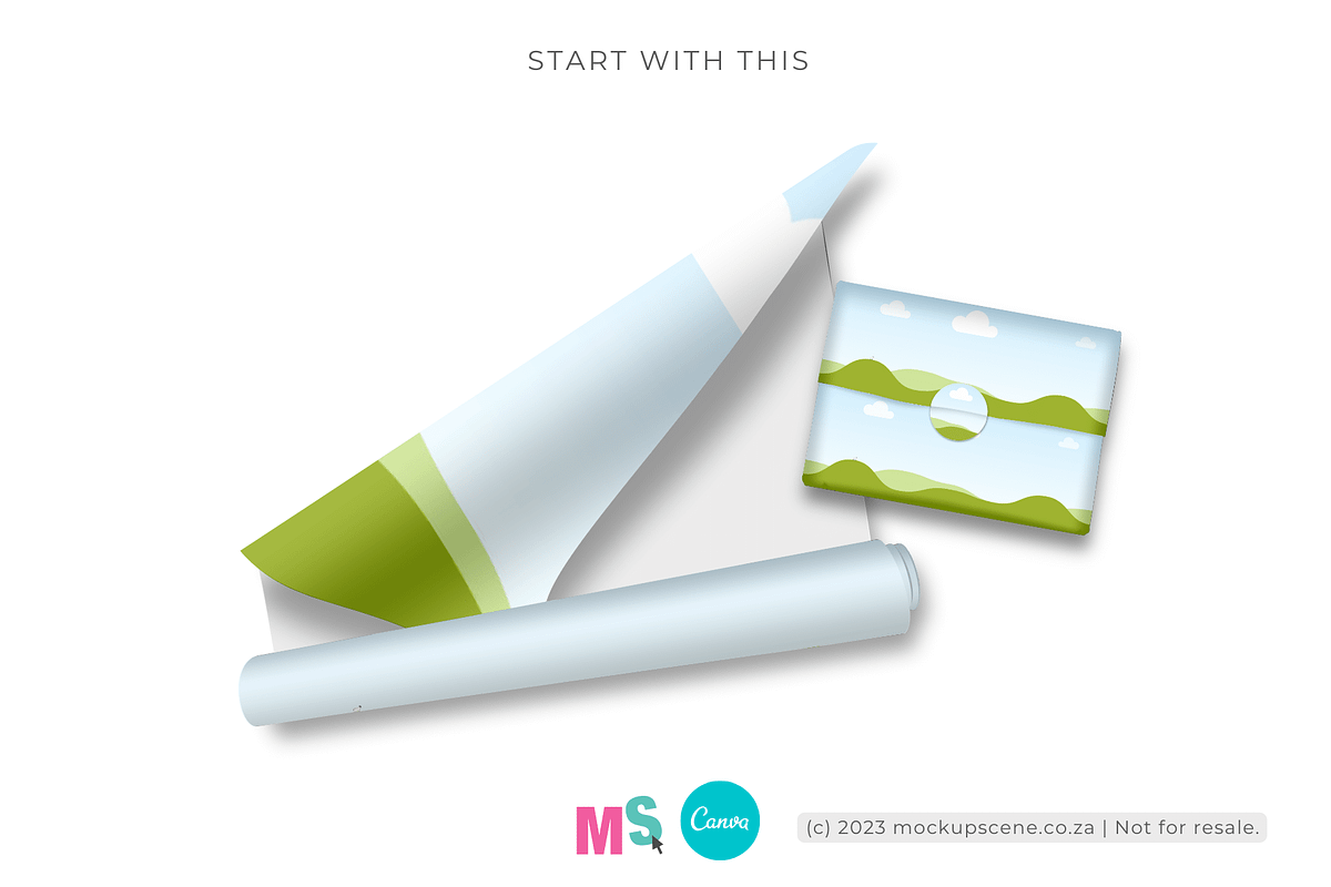 Gift Wrap Mockup Set for Canva, a Mockup by Mockup Scene (Photo 11 of 20)