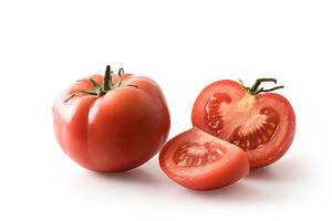Whole and Sliced Fresh Tomato Isolated, a Food & Drink Photo by Davizro's Market