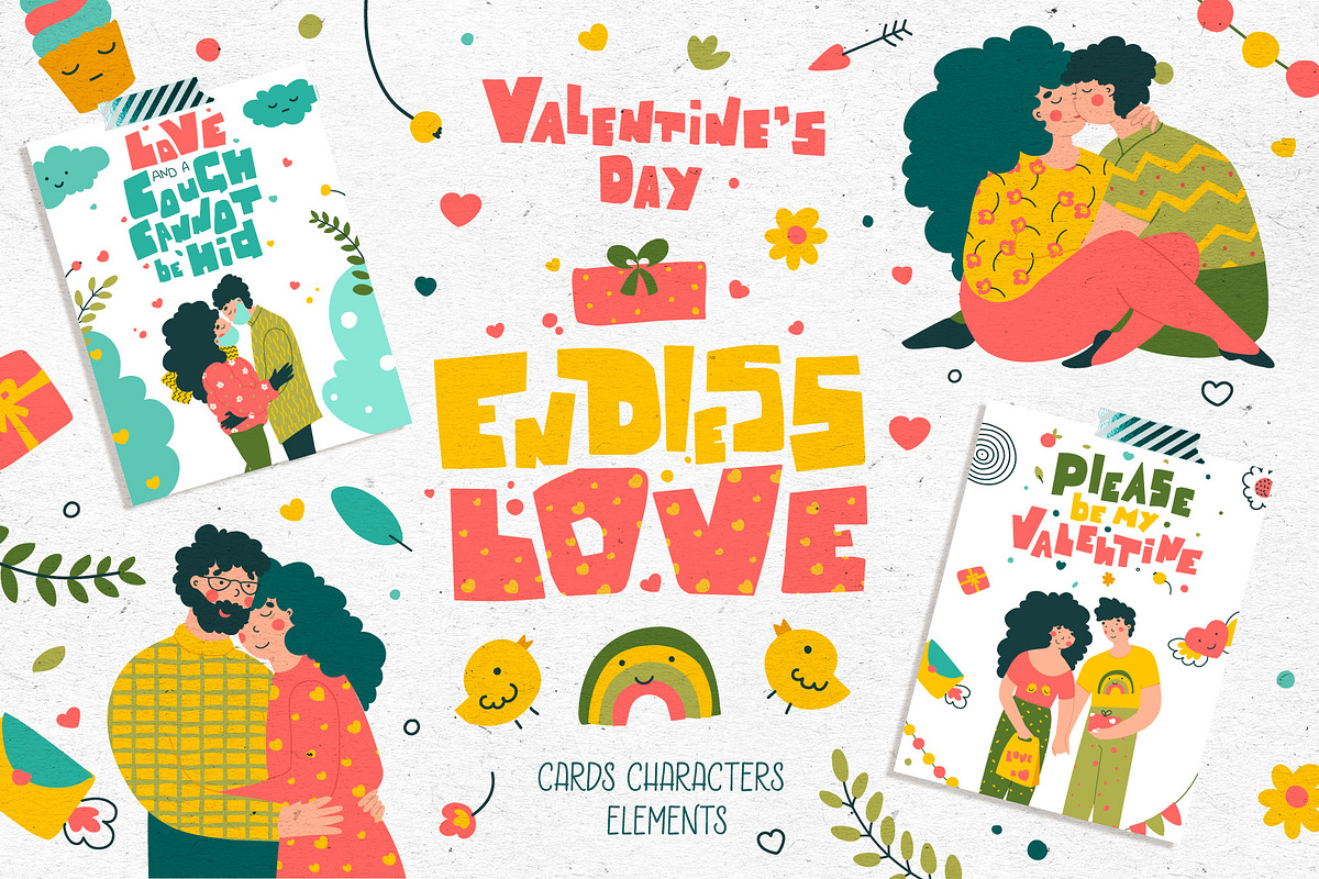 Endless love -Romantic illustrations, a Decorative Illustration by LaVika (Photo 1 of 8)