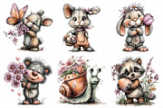 Whimsical Spring Animal Clipart, an Illustration by Daily.Designs (Thumbnail 7 of 7)