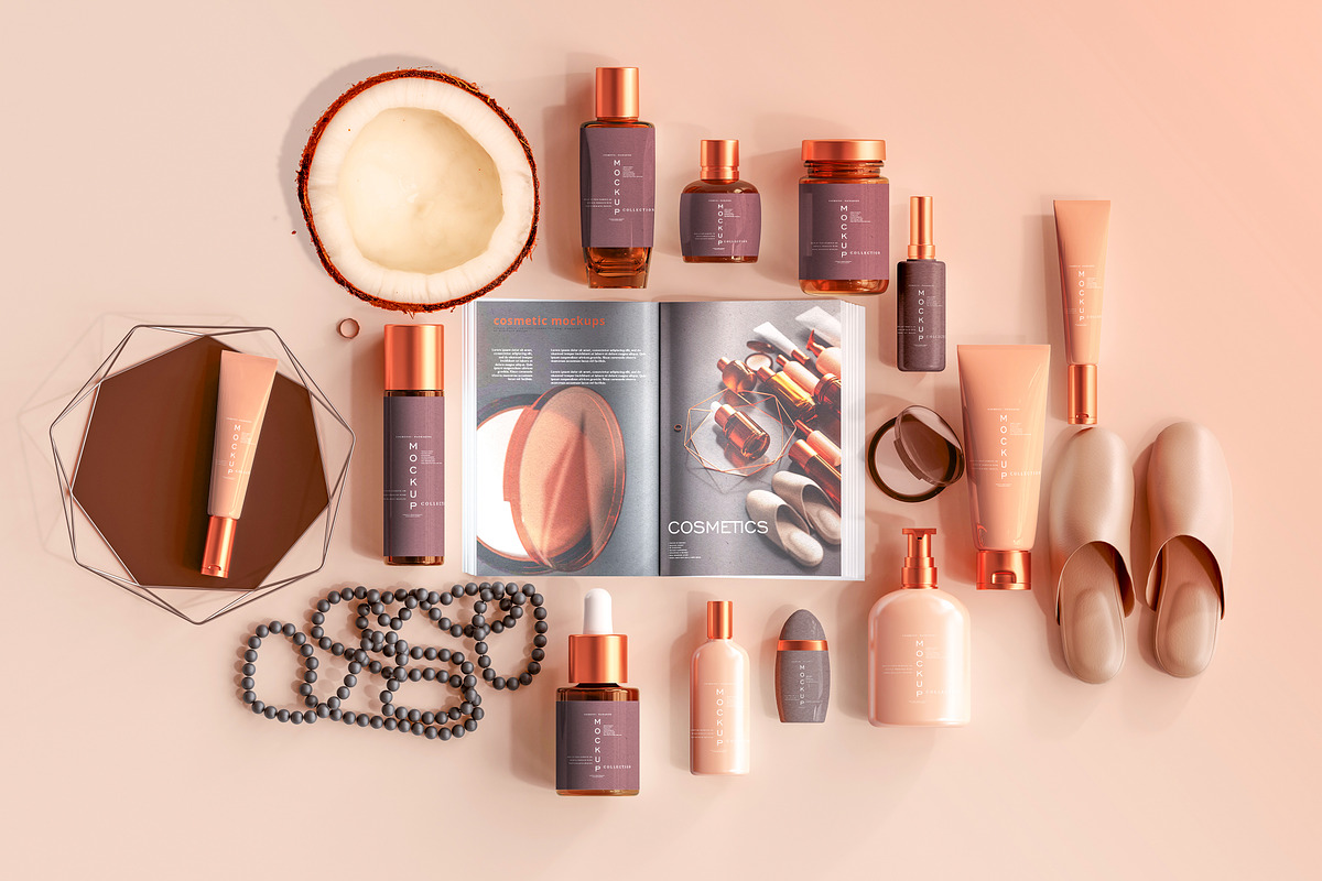 390+ Cosmetic Branding Mockup Scenes, a Cups & Container Mockup by pmvch (Photo 2 of 367)