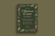 Floral Christmas Dinner Invitation, an Invitation Template by Guuver (Thumbnail 1 of 3)