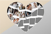 Love Heart Photo Collage Template, a Social Media Template by DesignerCandies (Thumbnail 2 of 5)