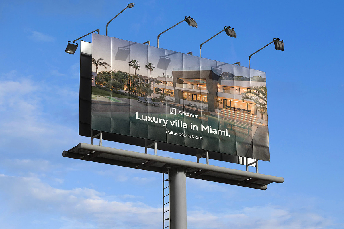 Billboard Poster Street Mockup, an Advertising Mockup by Asylab (Photo 3 of 5)