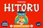 Hitoru Ramen Font, a Font by Kreasi Malam (Thumbnail 1 of 4)