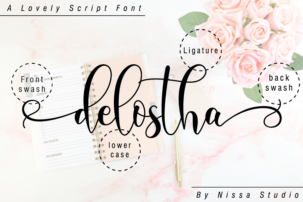 Domiland Script, a Script Font by Nissa Studio (Photo 10 of 12)