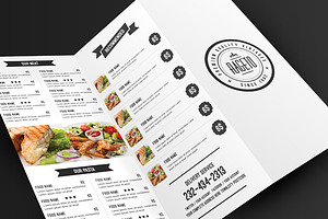Simple & Clean Food Menu