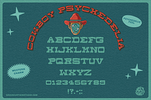 Cowboy Psychedelia Font