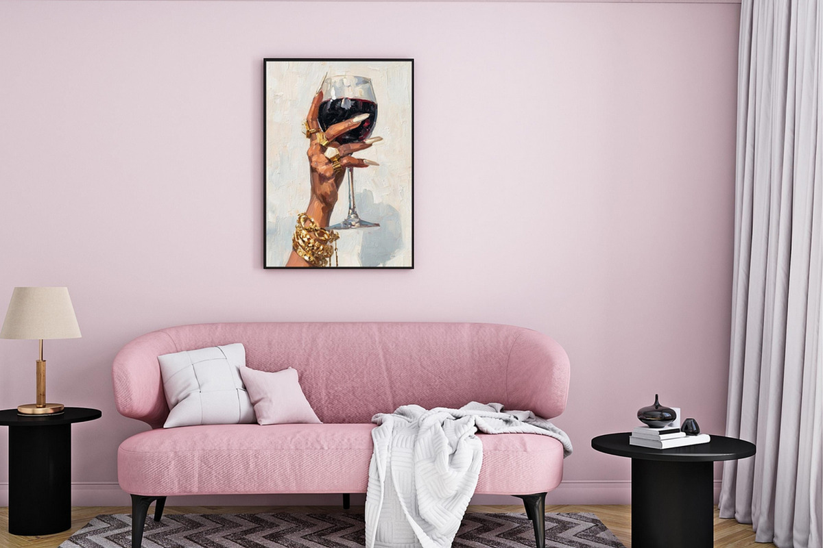 A Black Woman’s Luxury Wall Art Set, an Illustration by PrintablesByFranklyn (Photo 4 of 7)
