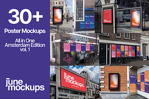 +30 Amsterdam All in One Mockup Set, a Mockup by JuneMockups