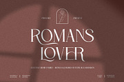 Roman Lover, a Serif Font by alit design (Thumbnail 1 of 19)