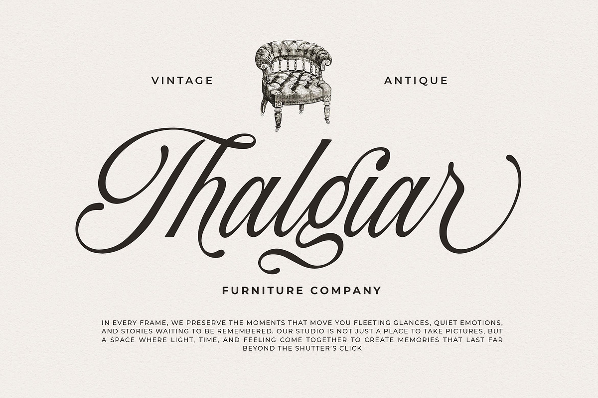 Baliglad – Stylish Calligraphy Font, a Script Font by Honestype (Photo 3 of 12)