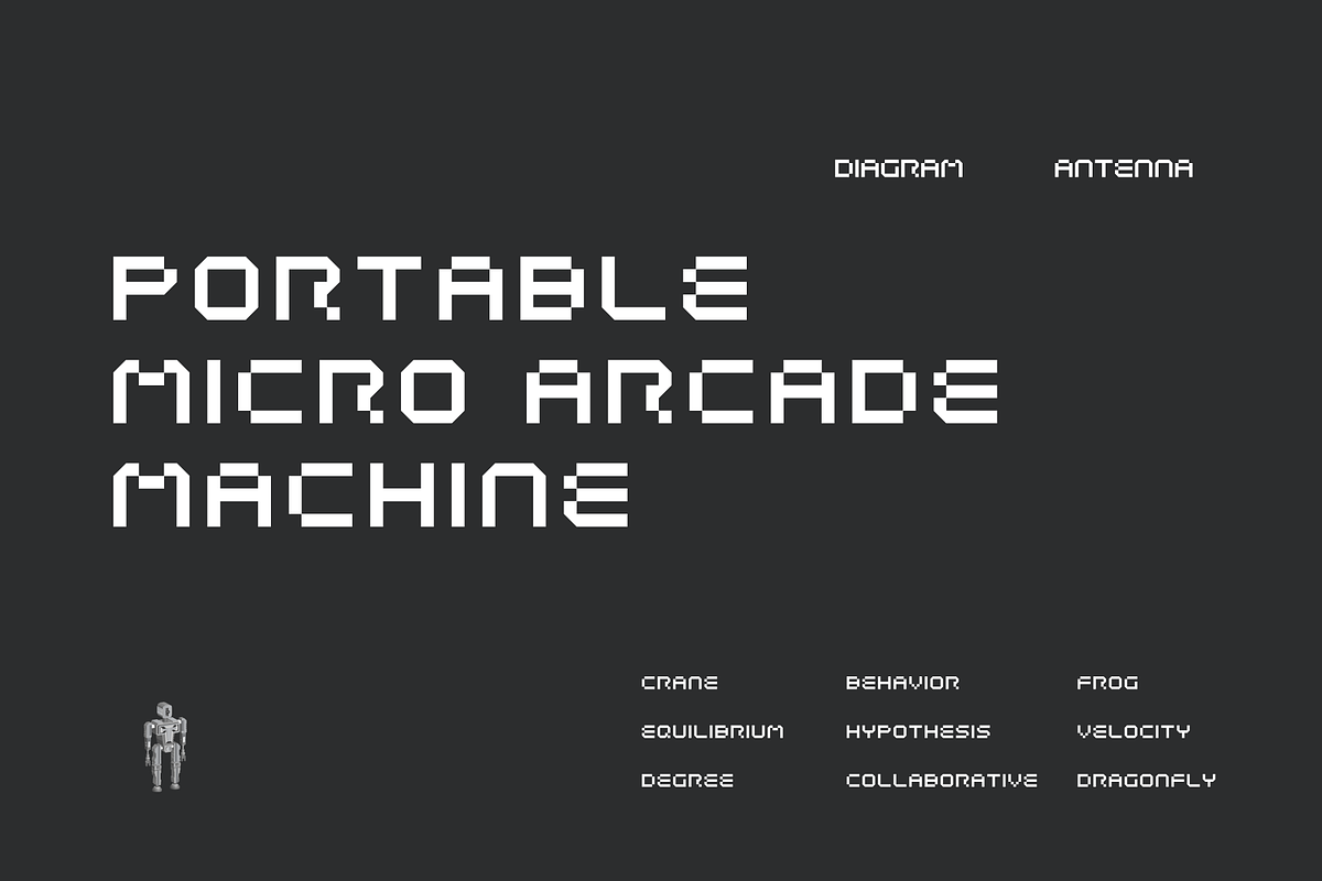 Woqna Pixel Tech Font, a Font by baqoos (Photo 2 of 9)