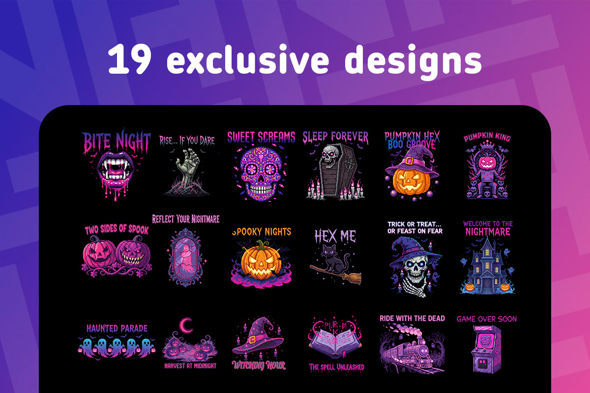 2025 pixel art Halloween T-Shirt png, a Graphic by NH graphic (Photo 2 of 4)