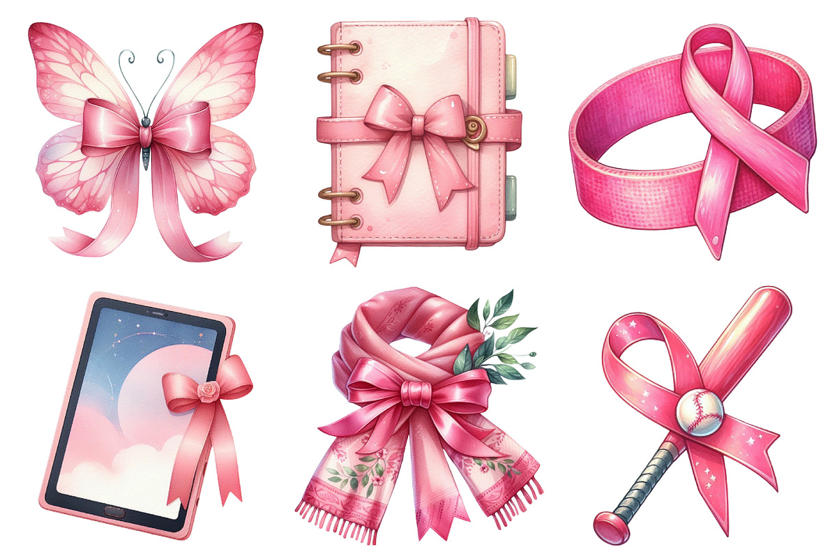 Breast Cancer Clipart, an Illustration by Daily.Designs (Photo 3 of 5)