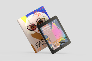 Tablet EBook EMagazine Set Mockup