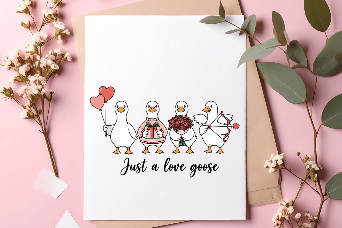 Just a love goose Png, Valentine Goo, an Illustration by SinaCreation (Photo 10 of 11)