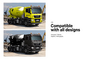 Construction Truck Mockup, an Advertising Mockup by HAZARD MOCKUPS (Thumbnail 4 of 8)