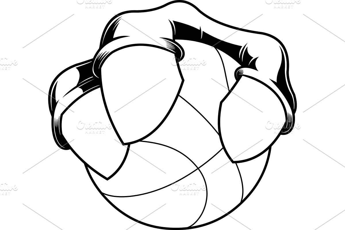 Black And White Bull Claw, an Illustration by HitToon