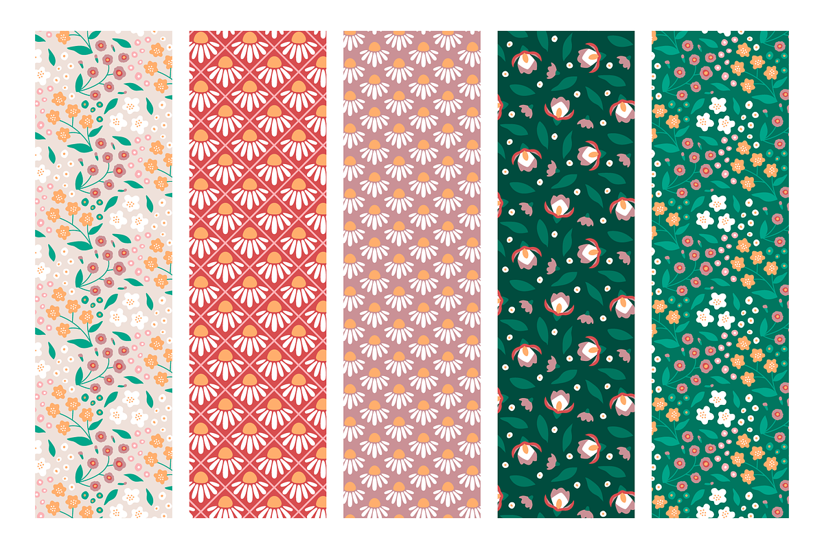 25 seamless floral patterns texture, a Pattern Graphic by RevolutionizZed (Photo 19 of 19)