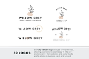 Canva Logo Kit | Botanical Logo, a Branding & Logo Template by Erin Cassidy (Thumbnail 2 of 9)