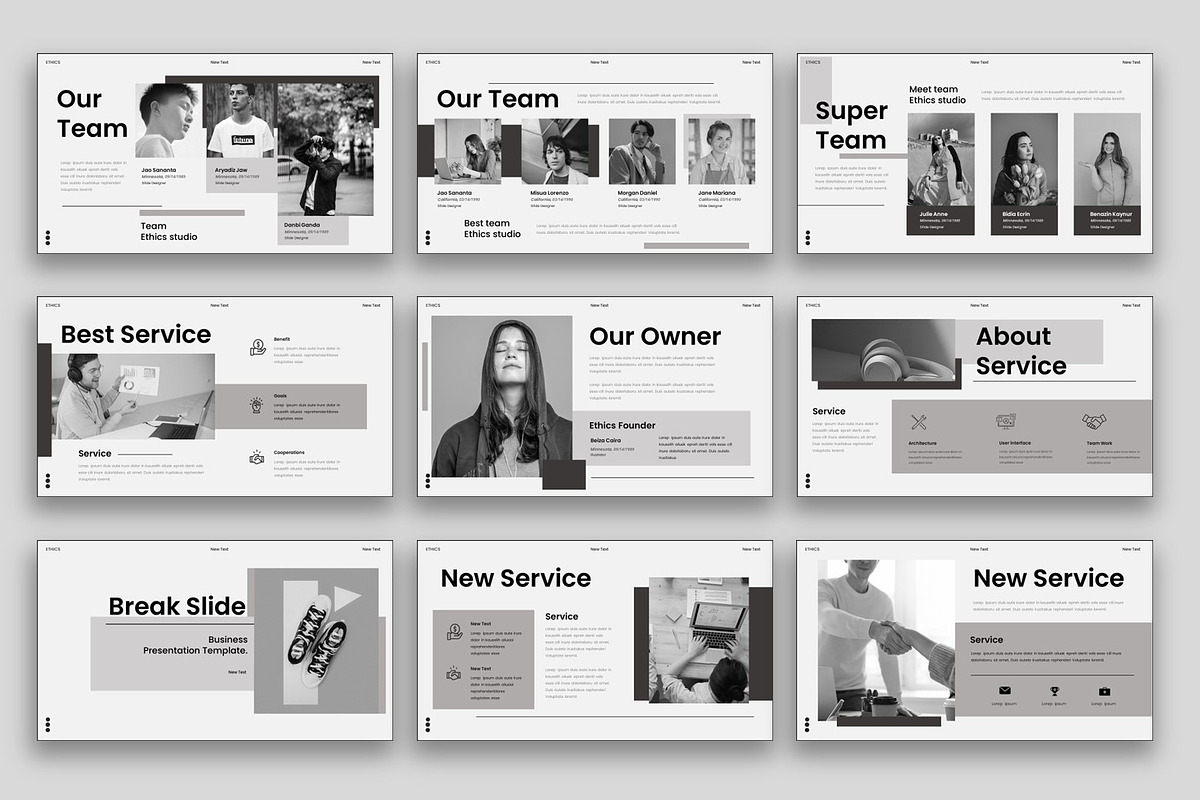 ETHICS - PowerPoint Template, a Presentation Template by kreatifreya