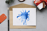Blue Ink Elements, an Illustration by RobertsArt (Thumbnail 3 of 7)