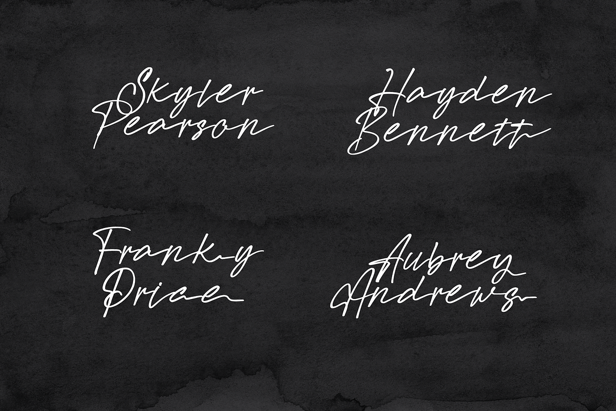 Hadvenly Signature, a Script Font by Randi Irvan | Rvandtype (Photo 4 of 13)
