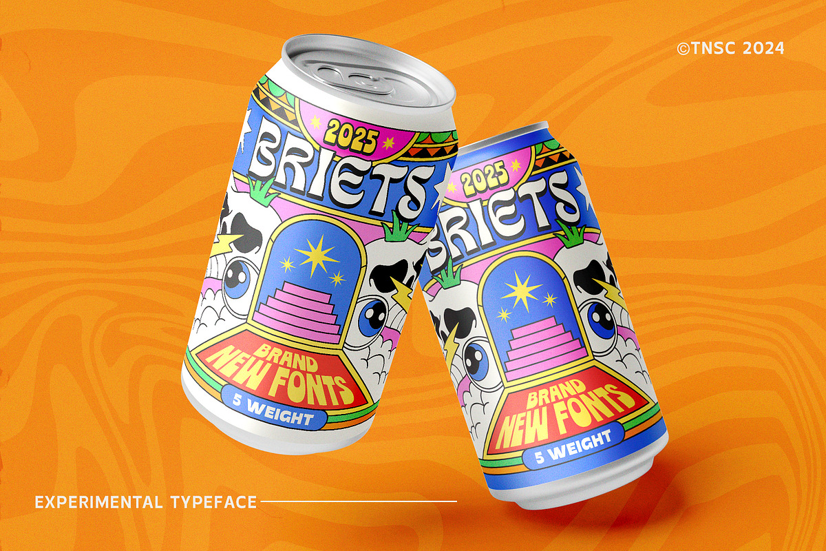TNSC Briets - Psychedelic Font, a Serif Font by The Native Saint Club (Photo 6 of 15)