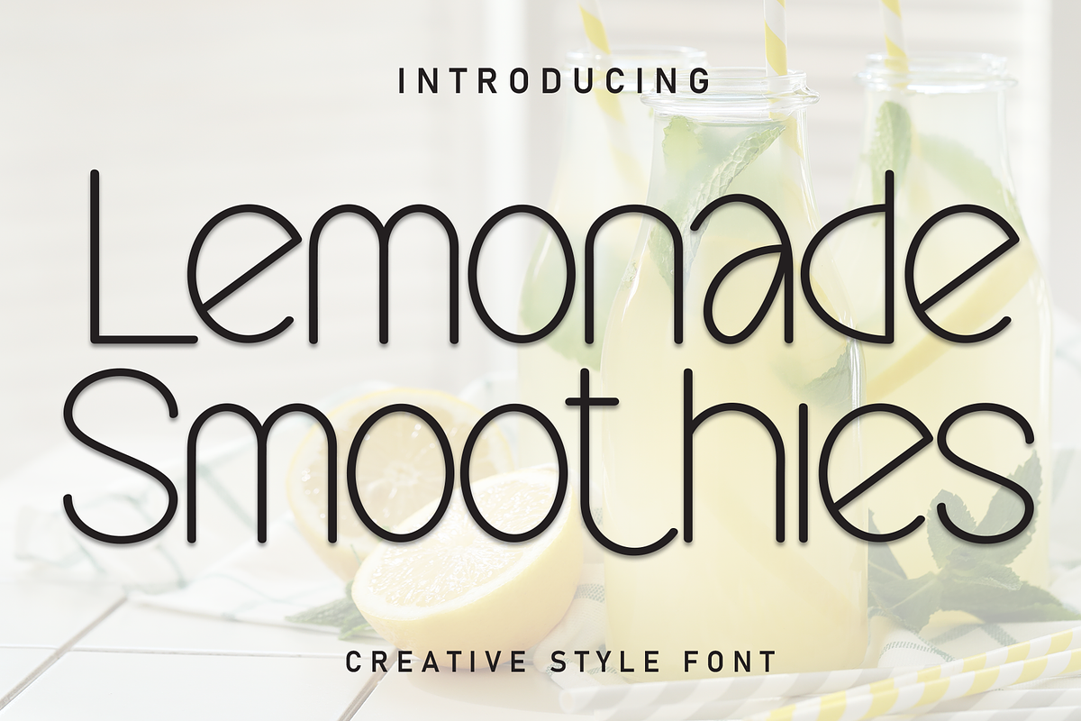 Lemonade Smoothies | Script Font, a Script Font by Scratchones (Photo 1 of 8)