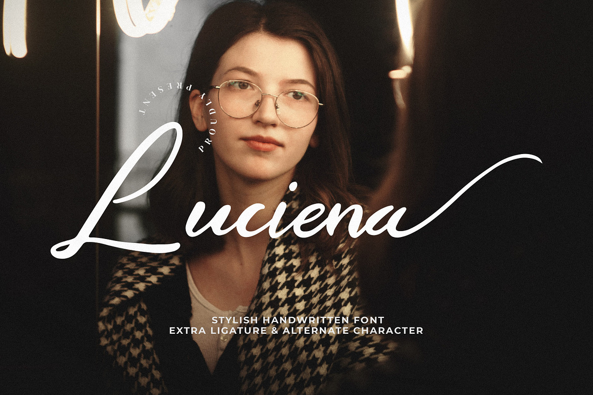 Luciena, a Font by Goresan Studio (Photo 1 of 14)