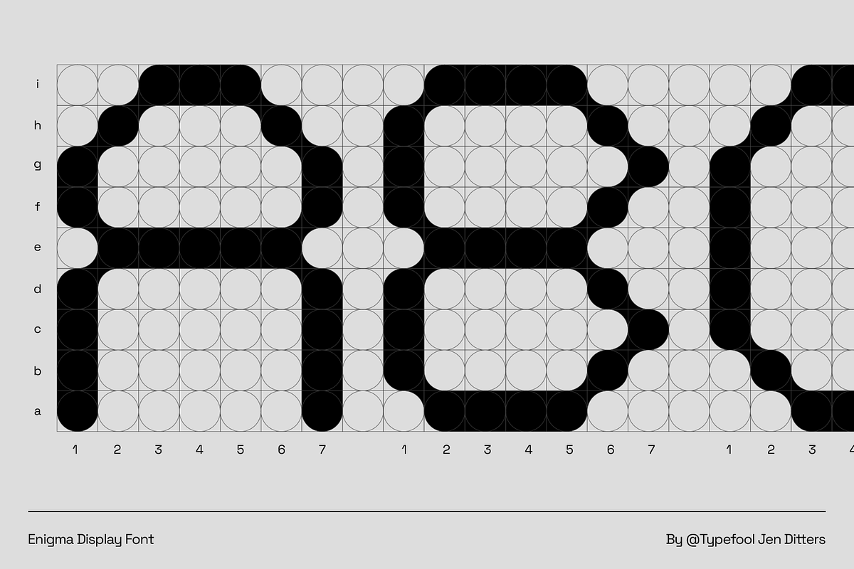 Enigma | Display Font, a Sans Serif Font by Typefool's Shop (Photo 2 of 8)