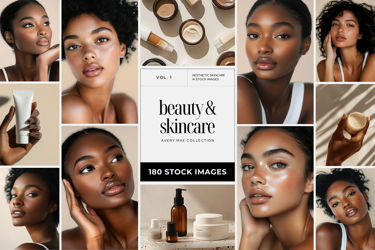 Melanin Beauty Stock Image Bundle, a Beauty & Fashion Photo by COCO Designs (Photo 1 of 20)