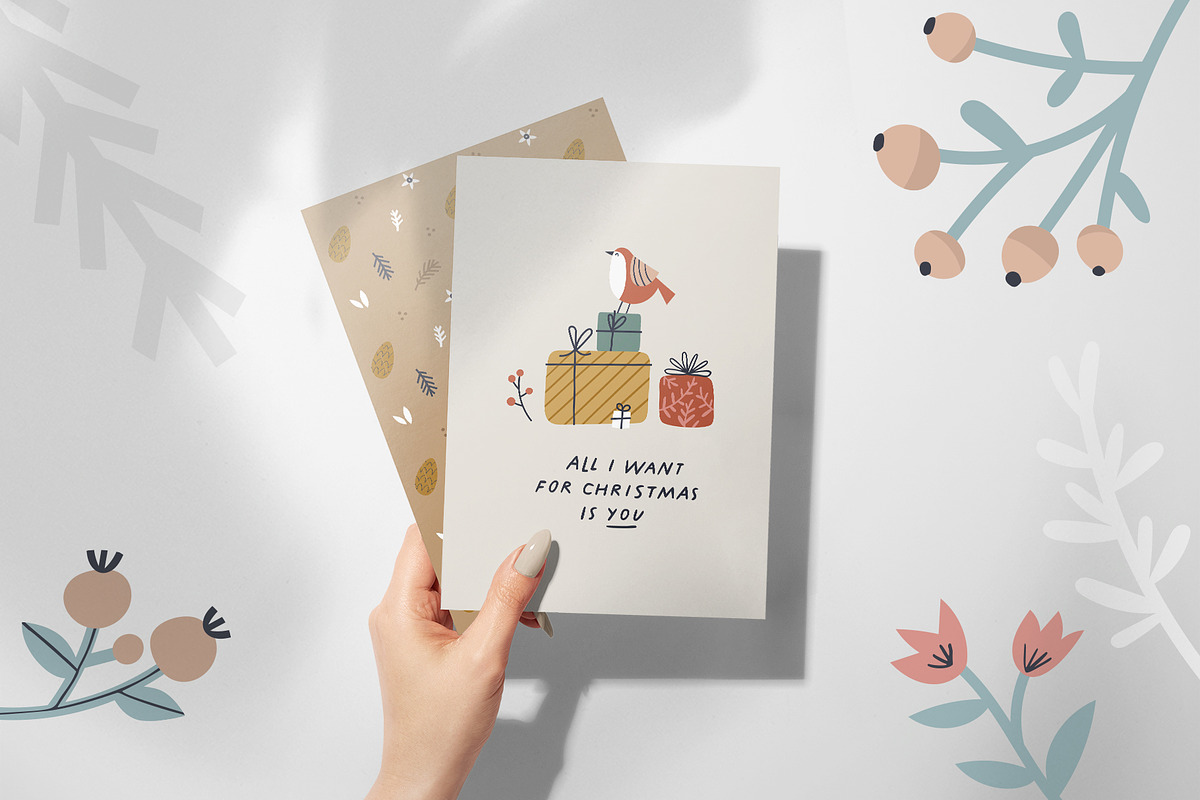 Scandi Christmas: map & card creator, a Decorative Illustration by Olia (Photo 14 of 19)