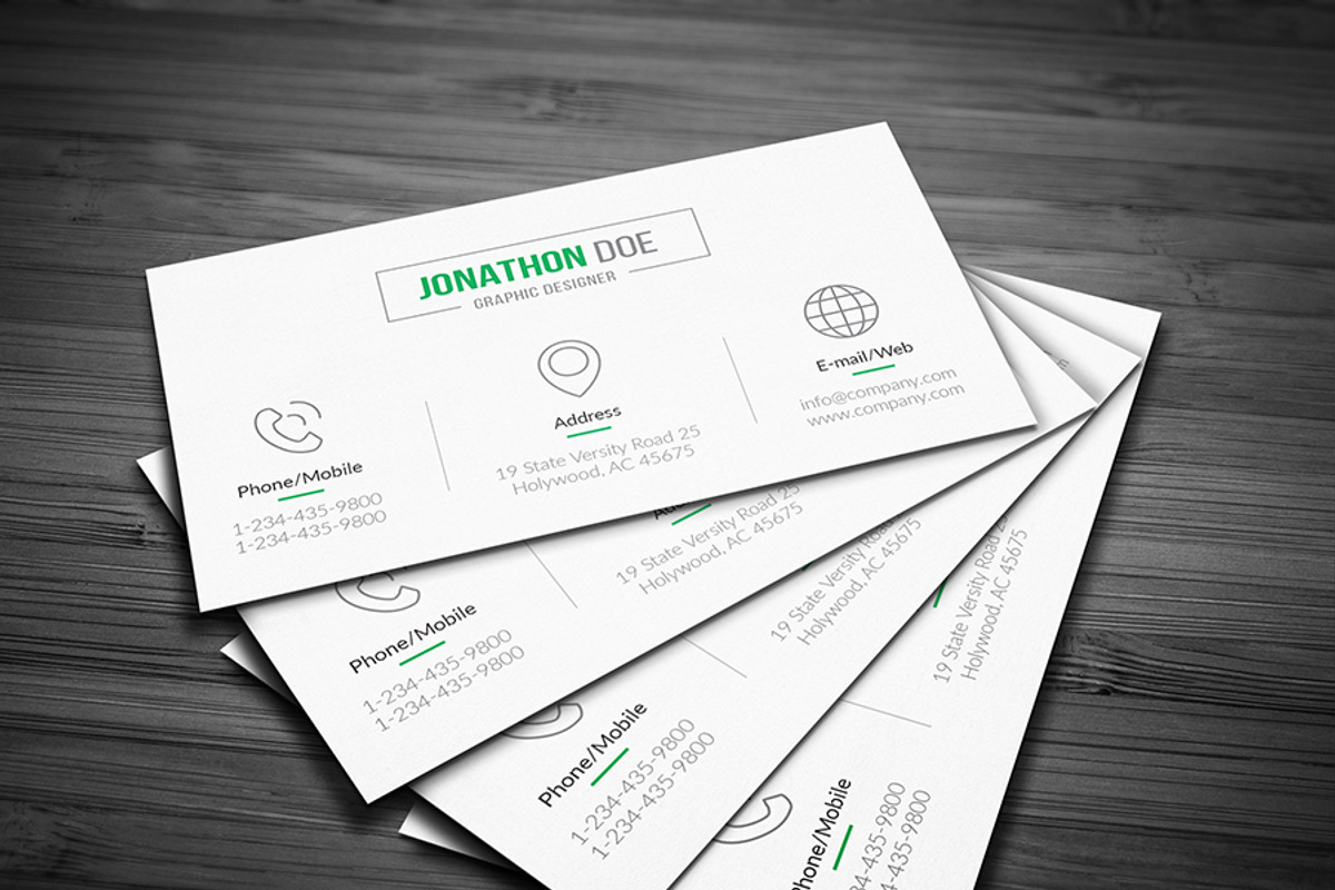 Sleek and simple Business Card, a Business Card Template by DesignGhar (Photo 6 of 6)