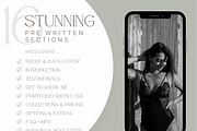 GOLD Boudoir Photography Guide, a Magazine Template by Signature Edits (Thumbnail 2 of 11)