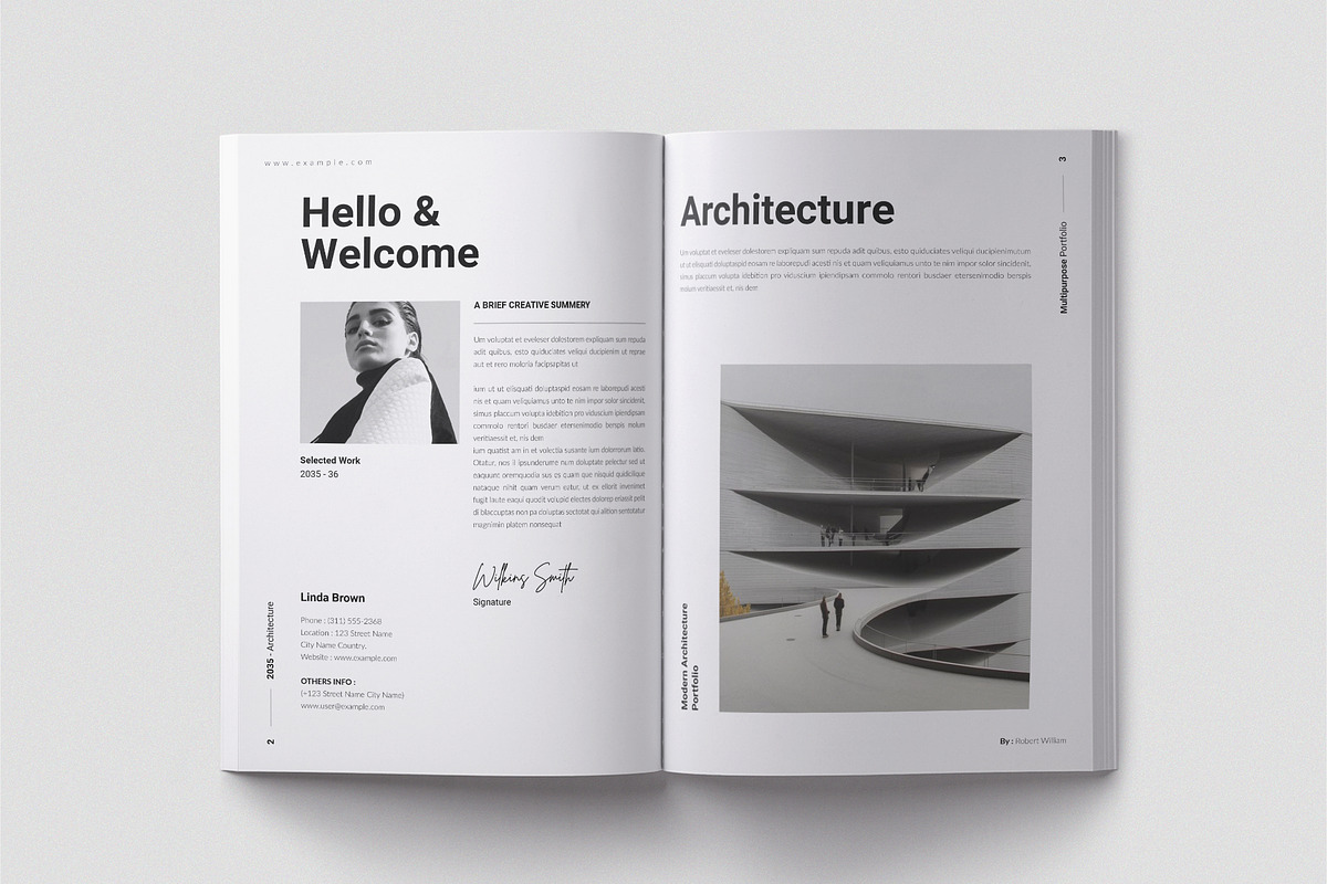 Architecture Portfolio Brochure, a Brochure Template by TemplateFolio-Shop (Photo 4 of 13)