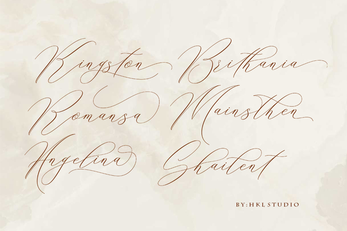Beautiful in White, a Script Font by HKL Studio (Photo 9 of 12)