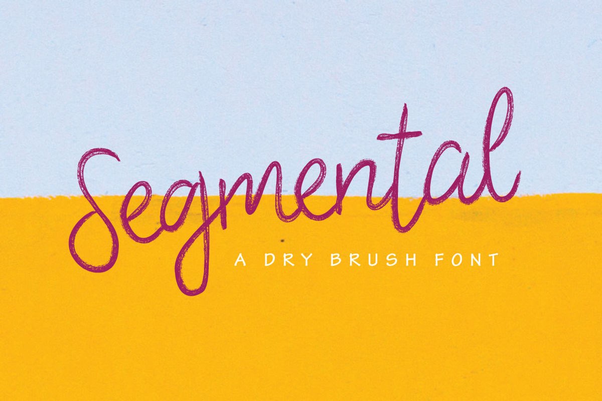Segmental Brush Font preview 6