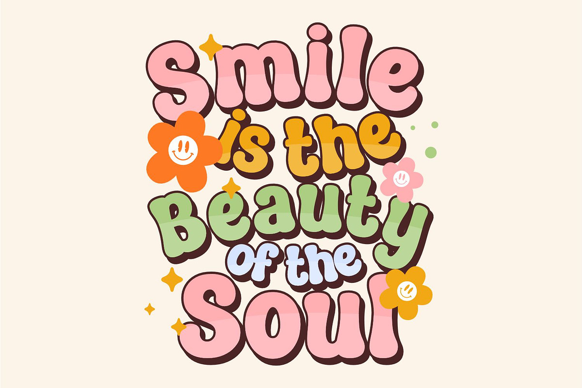Beauty Smile - Cute Groovy Font, a Handwritten Font by Keithzo (Photo 5 of 8)