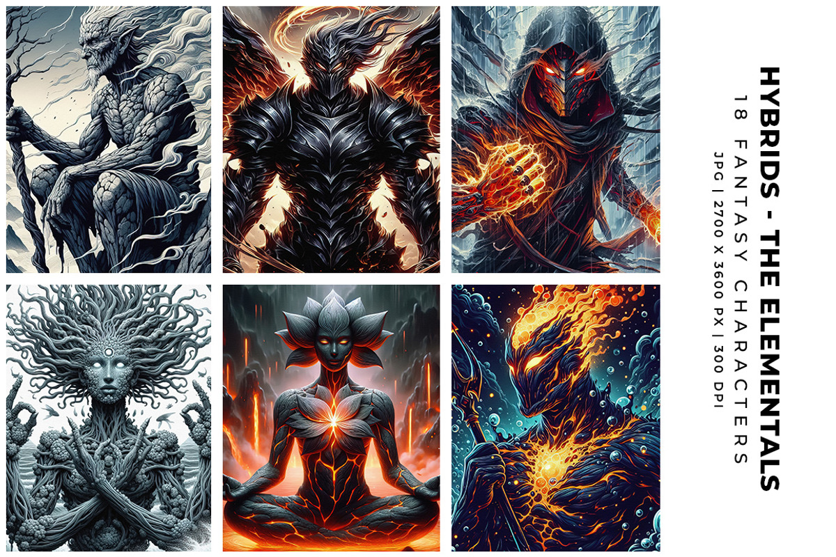 Hybrids - The Elementals, a Decorative Illustration by Digital Art Creations (Photo 4 of 7)