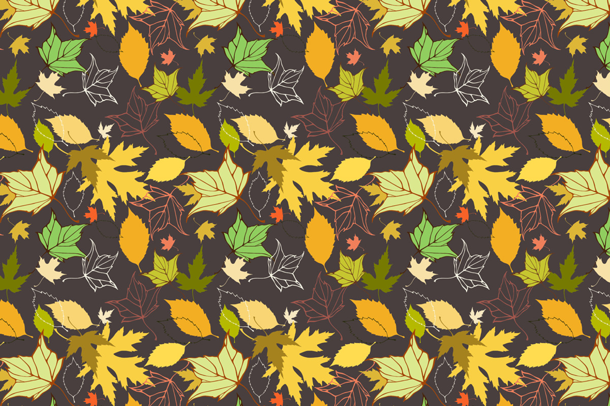 Leaves seamless patterns set, a Pattern Graphic by IreneArt illustrations (Photo 3 of 5)