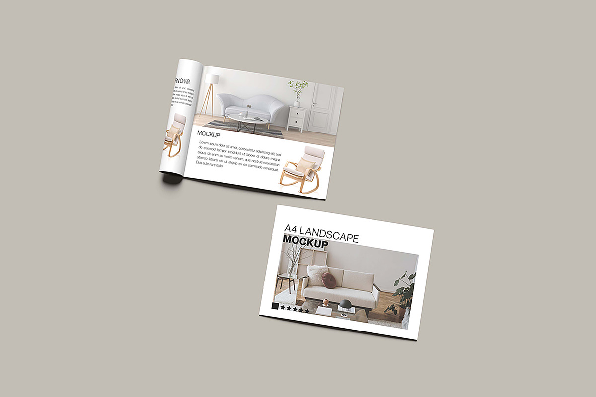 A4 Magazine Landscape Mockup, a Books & Magazine Mockup by NyakBiett (Photo 4 of 5)
