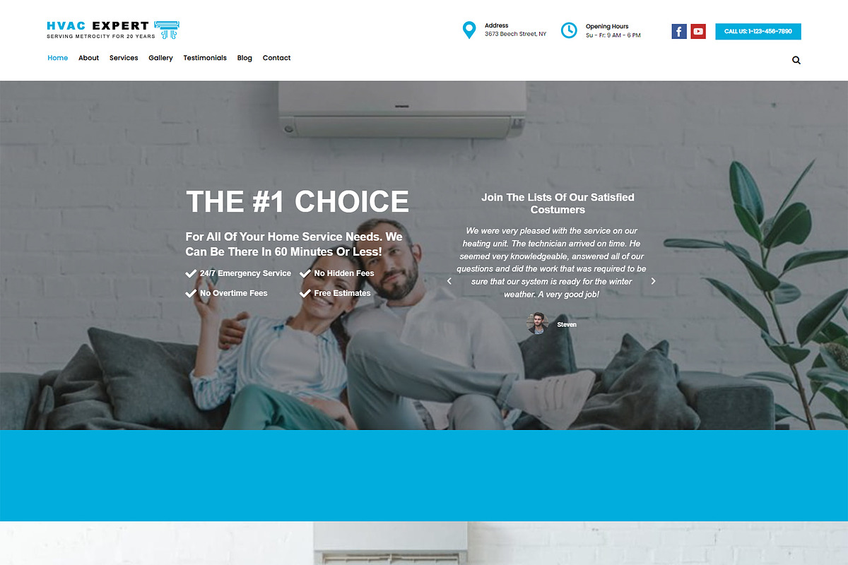 HVAC WordPress Theme