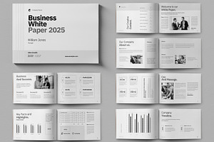 White Paper Layout, a Brochure Template by ContestDesign
