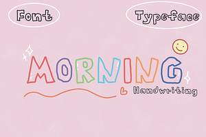 Morning handwriting font, a Handwritten Font by JJuta