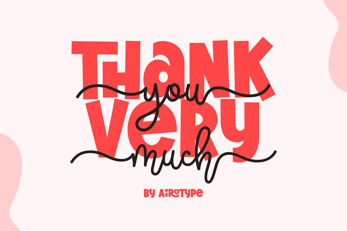 Thick Lover - Cute Font Duo, a Handwritten Font by Airotype (Photo 12 of 12)
