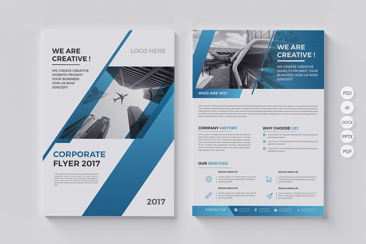 20 Corporate Flyer-Double Sided, a Flyer Template by BrochuresFactory (Photo 10 of 21)