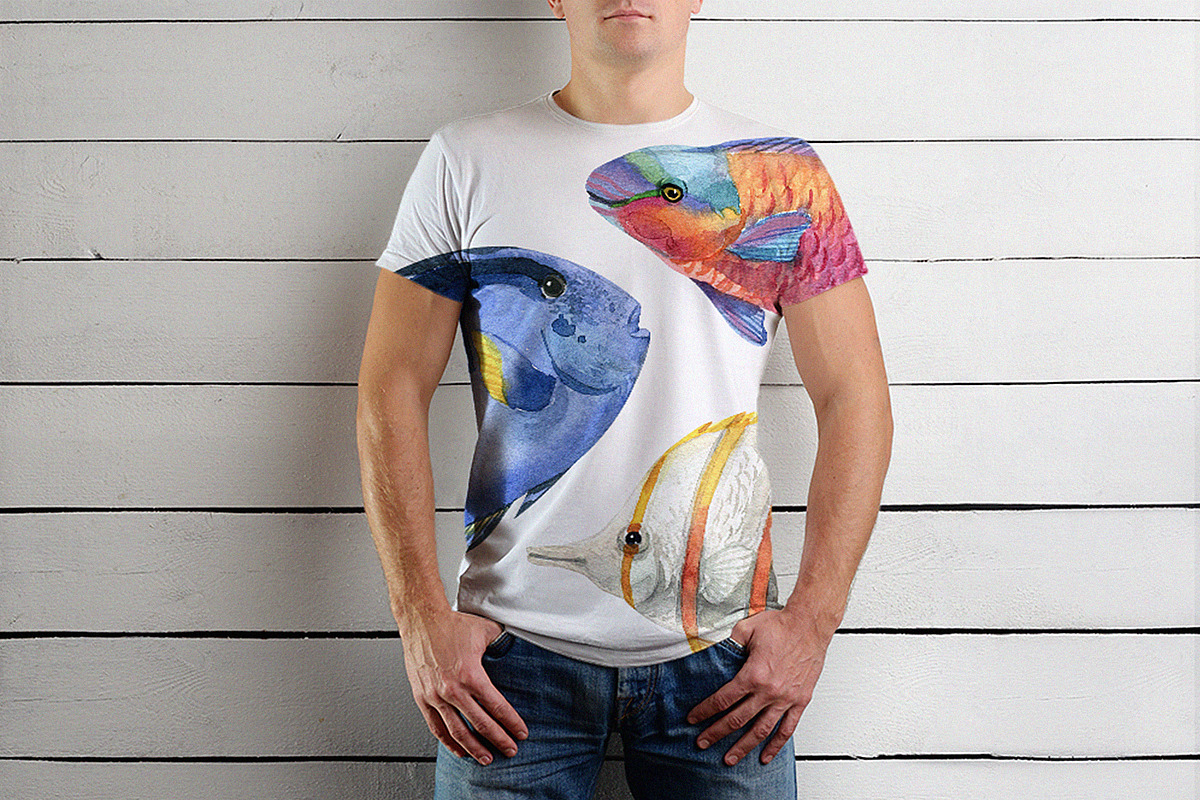 Watercolor tropical fish, an Animal Illustration by KatBranchArt (Photo 5 of 6)